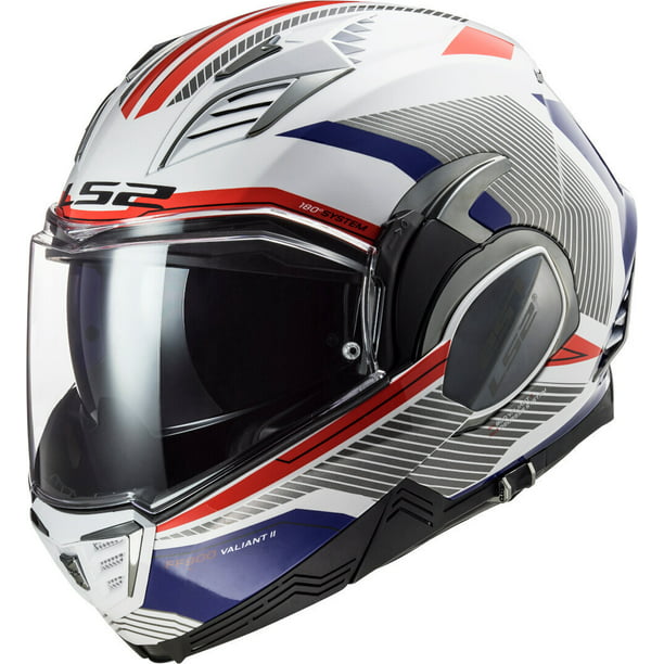 Motorcycle Helmet Modular IN Kpa LS2 FF900 Valiant II Glossy White 